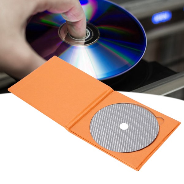 CD DVD Stabilisator Kolfiber 0,2 mm Tuning Mat Disc Stabilizer för Top Tray Player Vit