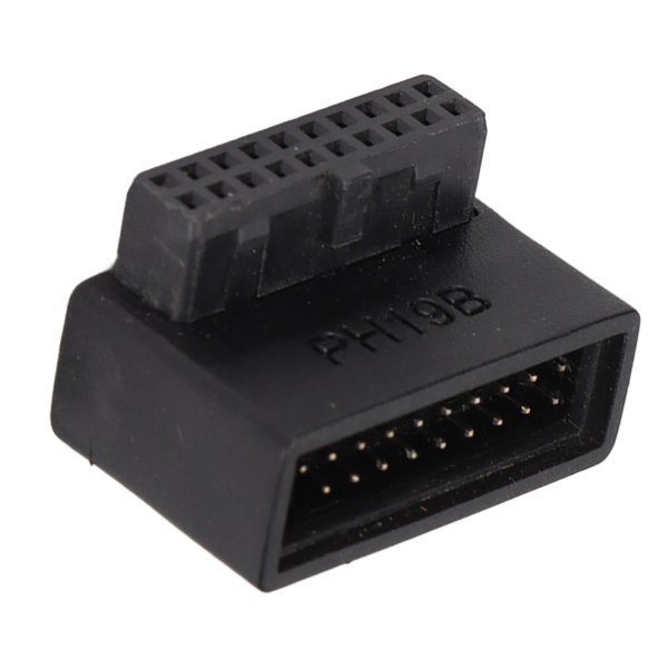 USB 3.0 90°-adapter Flerskiktskretskort Enkel installation 19/20-stifts power