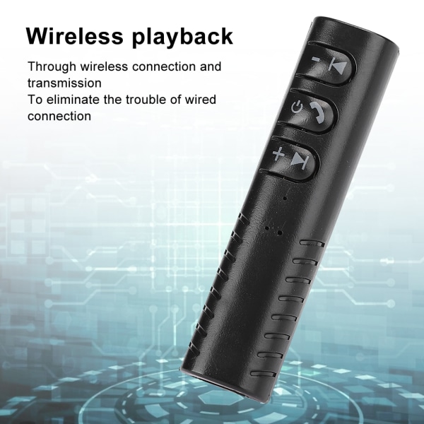 Bärbar kragklämma Bil handsfree Bluetooth 3.5 AUX Audio Receiver 4.2 High Definition Samtal Ta bilder