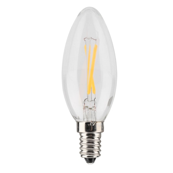 E14 2W LED-lampa Glödlampa Ljusform Varmvit belysning AC 220V (2W)