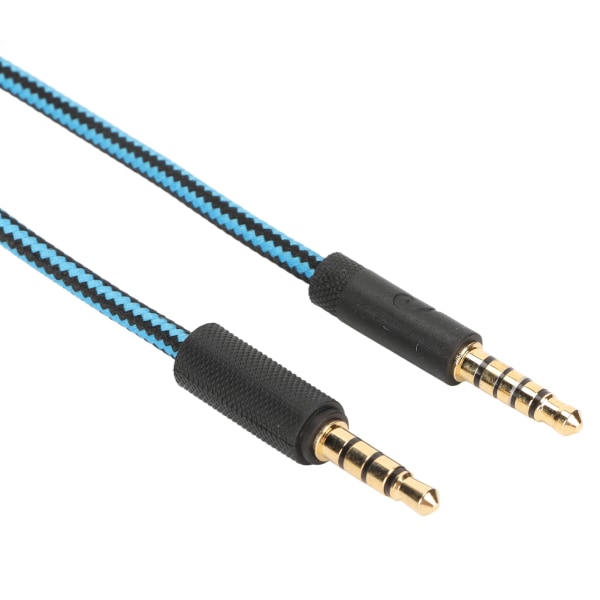 Spelheadsetkabel vävd hörlurssladd med volymkontroll och mute-omkopplare för Logitech G Pro G Pro X G433 G233 Blue