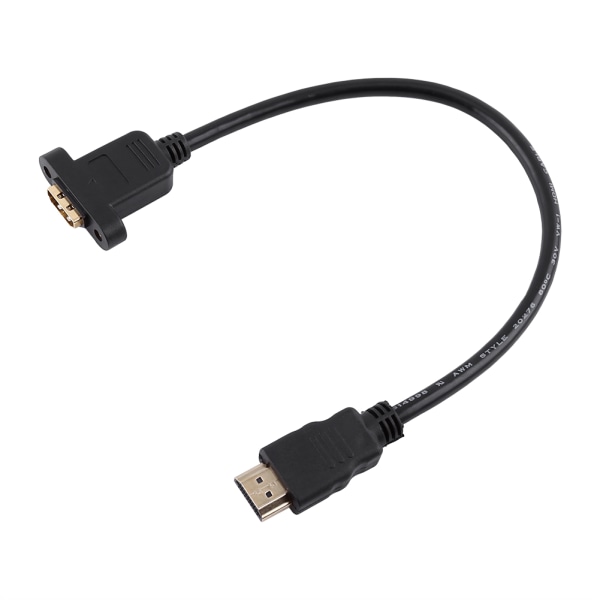 HDMI hane till HDMI A typ hona Adapter Converter Förlängningskabel med skruvhål 30 cm