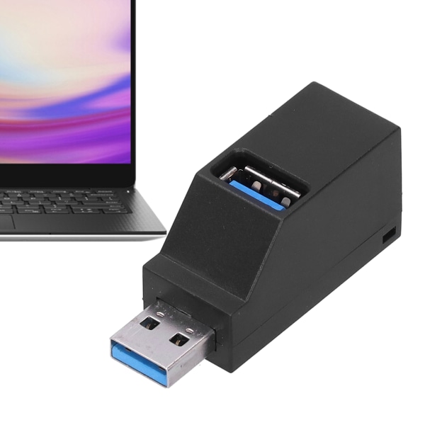 Bärbar USB Hub High Speed ​​3-portar med lanyard USB2.0 USB3.0-gränssnitt Datortillbehör