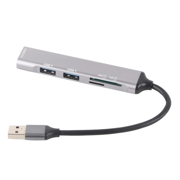 USB3.0 Hub 5 i 1 Multiport All Aluminium Alloy Body Mini Portable TYPE Splitter för hemresande kontor affärsresa