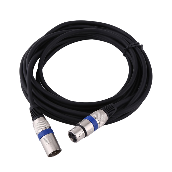 3-stifts XLR-kabel hane till hona M/F ljudsladd skärmad kabel för mikrofonmixer 5M