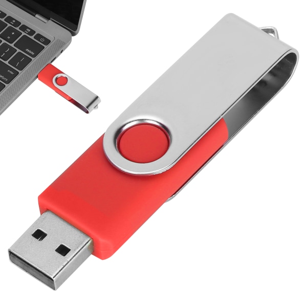 USB minne Candy Red Roterbar bärbar lagringsminne för PC Tablet2GB