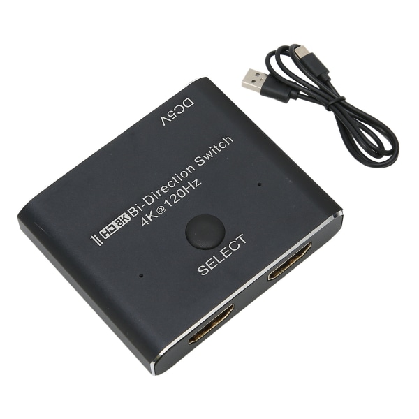 E0101 HD Multimedia Interface Dubbelriktad switch 8K vid 60Hz 2 in 1 ut/1 in 2 ut 3D dubbelriktad switch för PS5