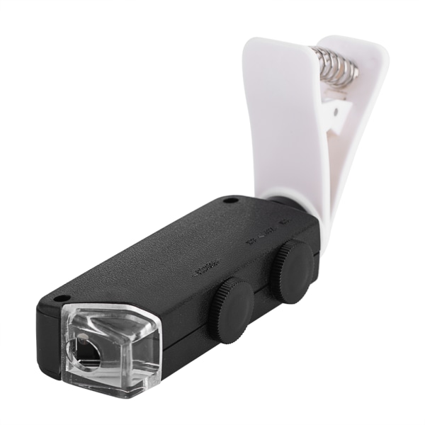 60X-100X optisk zoom LED mikroskoplins med klämma för mobiltelefoner
