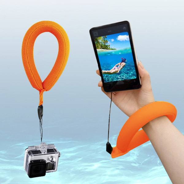 Vattentät Camera Float Universal flytande rem för undervattenskamera Flytande rem med hög synlighet