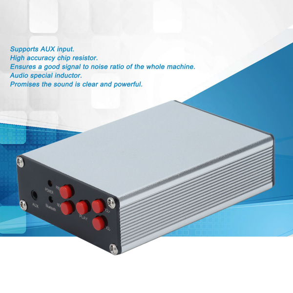 Bluetooth Digital Amplifier 5.0 Mini TPA3116D2 2 Channel Stereo DC 12‑24V för gör-det-själv