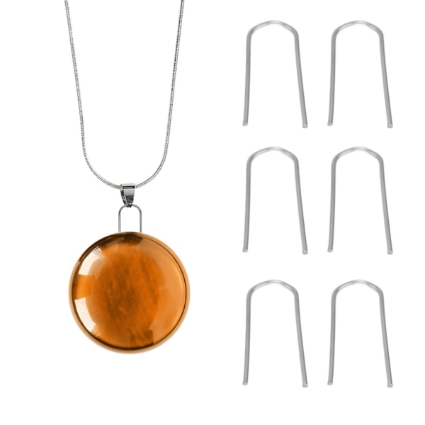 200 st Wire Jump Rings Nickel Kromlegering U-formad ringkrok för hängen Keramiska smycken Glassmältning