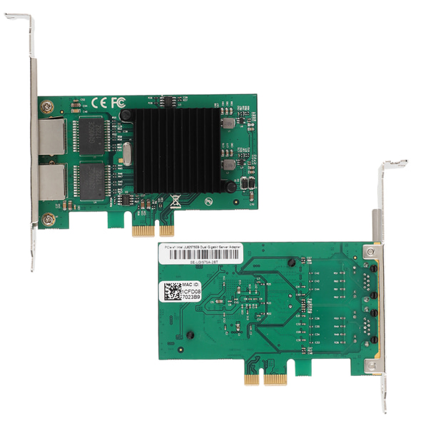 PCI-E X1 1000Mbps dubbelport Gigabit Ethernet-nätverkskort
