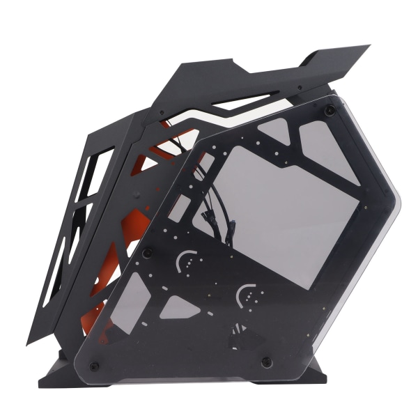 Desktopchassispel Snabb överföring Slagtålighet Transparent design Slitstarkt vattenkylt ATX- case