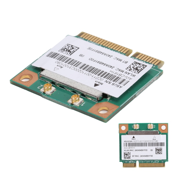 Wifi-modul Mini PCIE 2.4/5.0GHz Bluetooth 4.0 AWCB161H 433Mbps 802.11a/B g/n/ac RTL8821AE