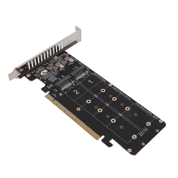PCIE X16 till M.2 M KEY expansionskort NVMEx4 SSD 2U Server RAID Array expansionskort med LED-indikator
