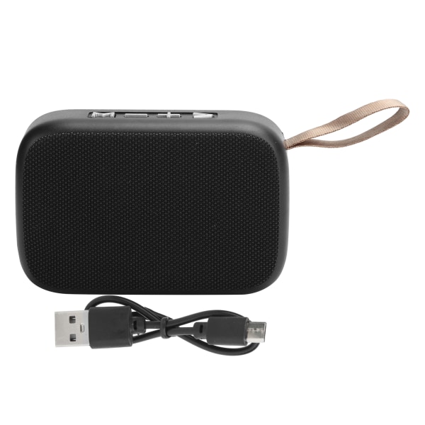 Bluetooth Högtalare Subwoofer Trådlös Stereo Bärbar USB Mini Ljud med FM RadioBlack