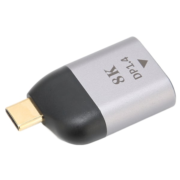 USB C till DisplayPort-adapter 8Kat60HZ USB C till DP1.4 hane till hona-omvandlare för USB C-videoutgångsenheter