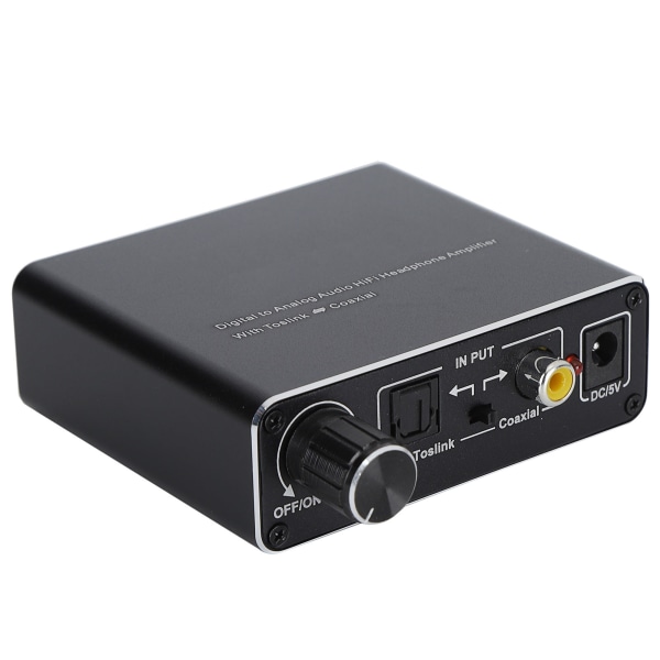 192KHz/24 bitars Digital till Analog HIFI Audio Converter 3,5 mm Audio Fiber Coaxial Audio Converter