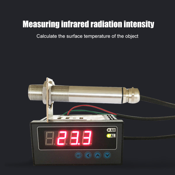 Temperatursensorsond fast infraröd termometer Tillbehör Industridelar 12V-24V DC 4-20mA0-200℃