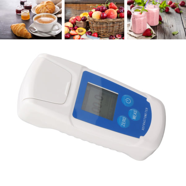 0-55 % Digital Brix Refraktometer Hög noggrannhet Brix Tester-mätare för fruktjuice Drycker Drycker Sockerhaltsmätning