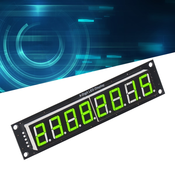 8-siffrigt rör LED Segment Display Digital optoelektronisk modul 74HC595 Drivrutin Grön 0,56 tum