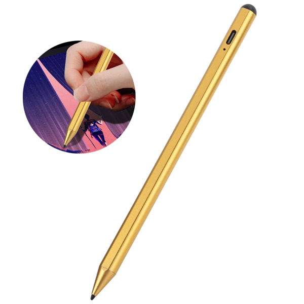 Handskrift Stylus Pen Magnet Touching Control Touch Screen för IOS Tablet PC Golden