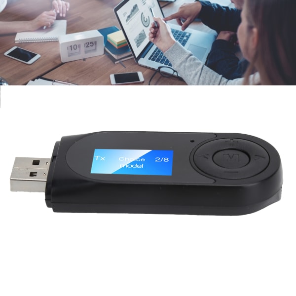 2 i 1 Bluetooth adapter Bluetooth 5.0 Audio Receiver-sändare med handsfree-funktion