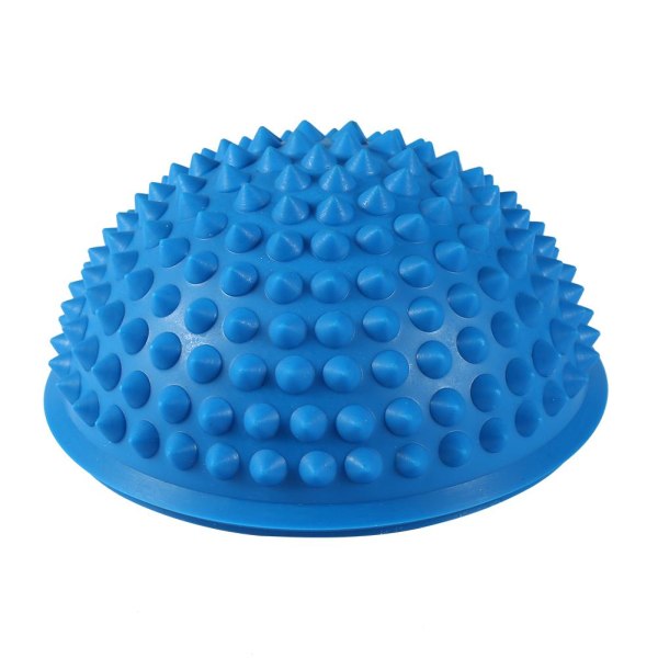 Halvrunda PVC-massageboll Yogabollar Fitness Träningsgymnastikmassager (blå)