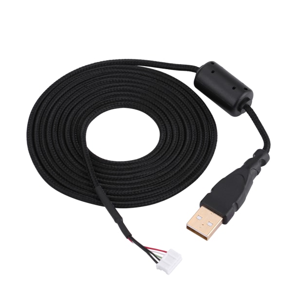 Universal Mouse Cable Braided Line Wire Replacement för Microsoft eller Logitech Line 1 Black