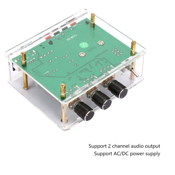 AC12-17V/DC 12-24V AMP-modul 80W*2 Dual Channel Digital Audio Amplifier Board