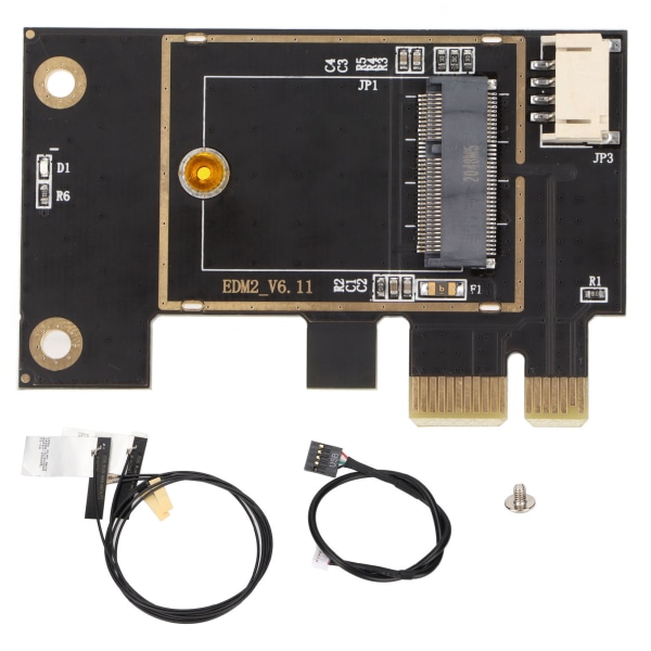 Nätverkskortsadapter NGFF M2 till PCIe Plug and Play Adapterkort för trådlöst nätverkskort