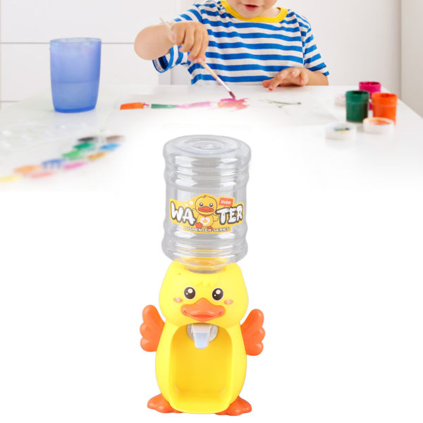 Söt Unik Form Mini Vatten Dispenser Dricka Fontän Nyhet Presenter Pedagogiska leksaker för barn Söt liten gul anka