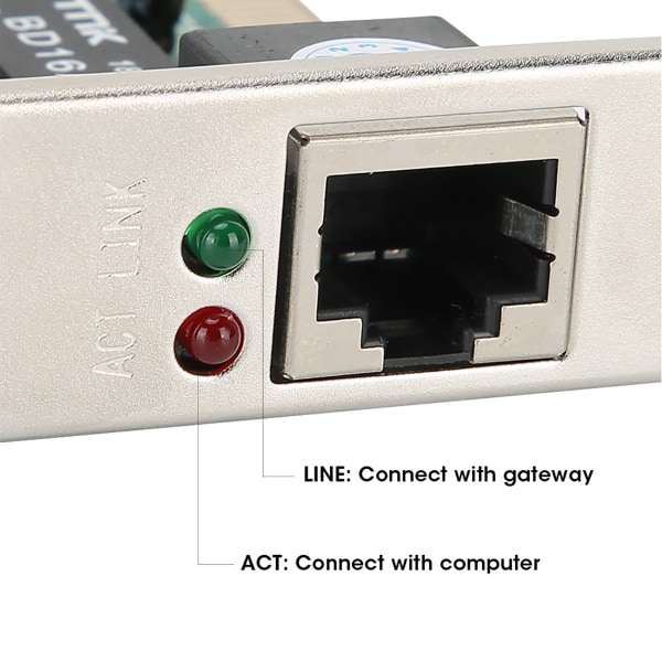 Nätverkskort Stationär dator Inbyggda tillbehör PCI Ethernet 10/100MB LAN RJ45 för PCI