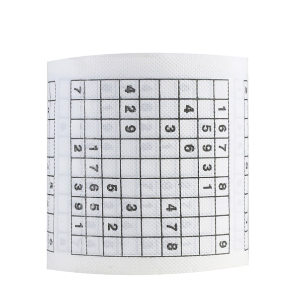 Trämassa Material Nyhet roligt nummer Sudoku printed bad Roligt toalettpapper