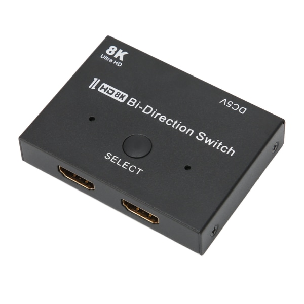 HD Multimedia Interface Switcher 48 Gbps 2x1/1x2 dubbelriktad splitter stöder 8K 60Hz/30Hz 4K 120Hz/60Hz
