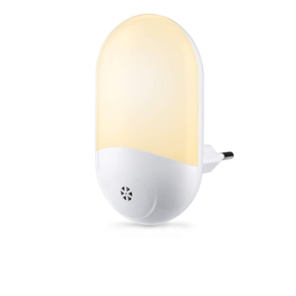 1/2 st EU Stickkontakt Nattlampa LED-sensorljus Automatisk energisparande nattlampa