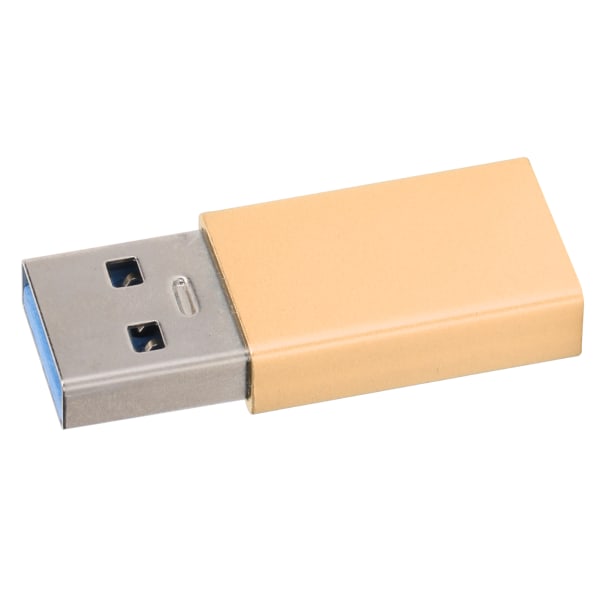 TypeC Adapter Converter hona till USB3.0 hane USB snabbladdning datortillbehör (lyx guldfärg)