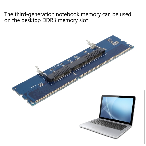 Konvertera adapterkort PCB stöder 1,5V moderkortstillbehör för DDR3 Notebook-minne