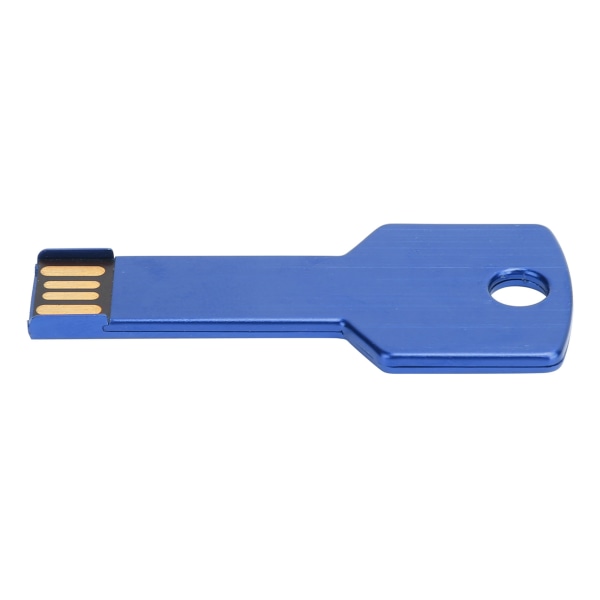 Blå USB minne Nyckelform USB -minnesskiva Plug and Play U-skiva för datorbilanvändning16GB