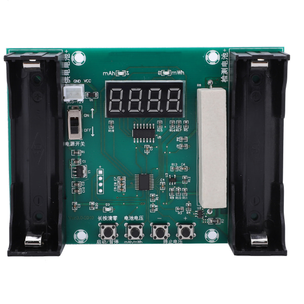 Batterikapacitetsmätare Urladdningstestare 18650 Litiumbatterimätmodul MAH MWH Digital