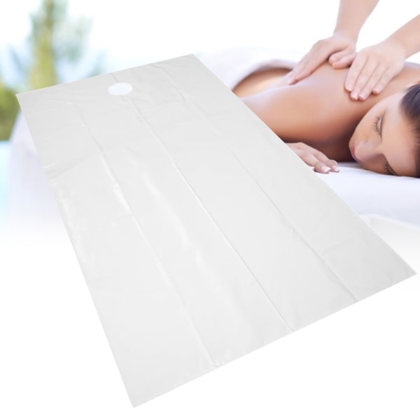 Skönhetssalongslakan Hudvänliga SPA massagebord Cover med andningshål för ansiktet (vitt)
