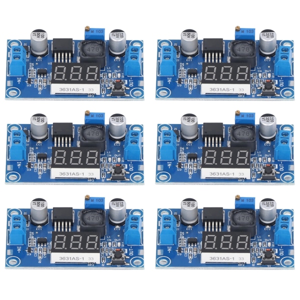 6st DC till DC Buck Converter Elektroniska komponenter Buck Voltage Regulator 4‑40V till 1,25‑37V