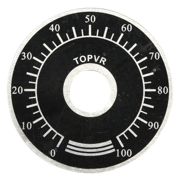 MF A03 Potentiometer räfflade rattar Cap Digital urtavla Skalplatta