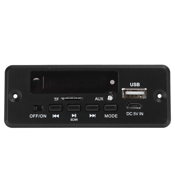 MP3 Bluetooth Decoder Board Digital Display Förstärkare Spelarmodul 2x3W Svart Tillbehör