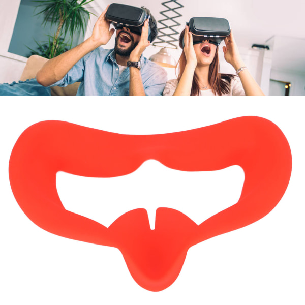 VR Glasses Silikon Ögonmask för Oculus Quest 2 Andas Anti Sweat VR Skyddsskydd Röd