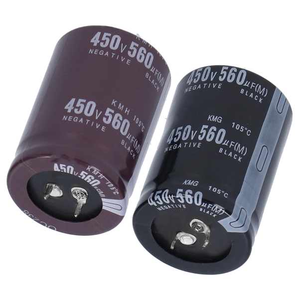 2st aluminium elektrolytisk kondensator 450V 560μF 105 ℃ för ljudutrustning LED energibesparande lampor