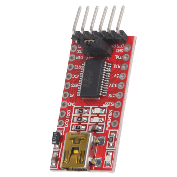 FT232RL 3.3V 5V Mini USB 2.0 till TTL seriell portomvandlaradaptermodul