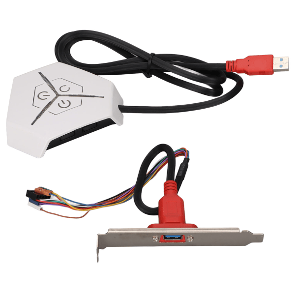 Extern power Vattentät Aerodynamisk bågdesign Dubbel USB -överföringsport Desktop Mobile Switch