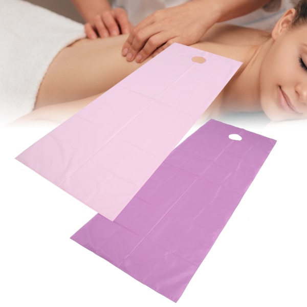 Vattentät skönhetssalong Lakan SPA massagebord cover (75 x 200 cm öppet hål typ) (lila rosa)