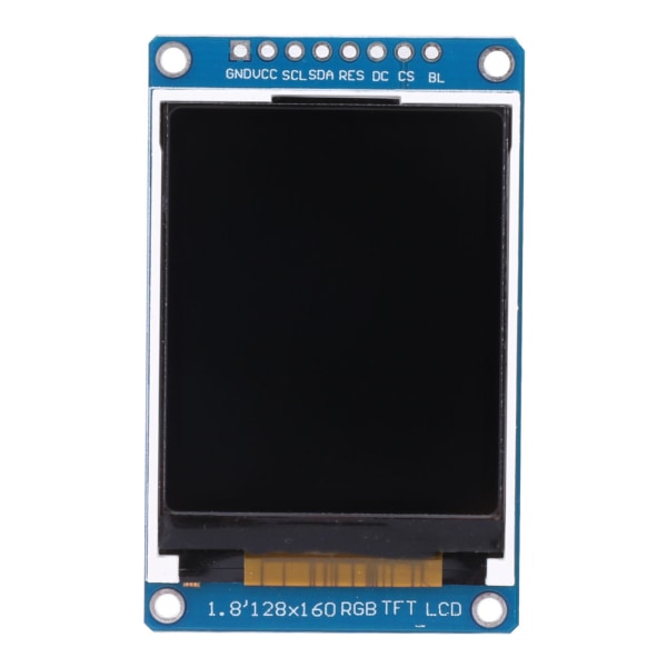 1,8 tum TFT LCD-skärm 128RGB x 160 upplösning seriellt perifert gränssnitt för Arduino